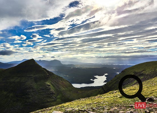 the way to quinag in assynt scotland  montain view 
